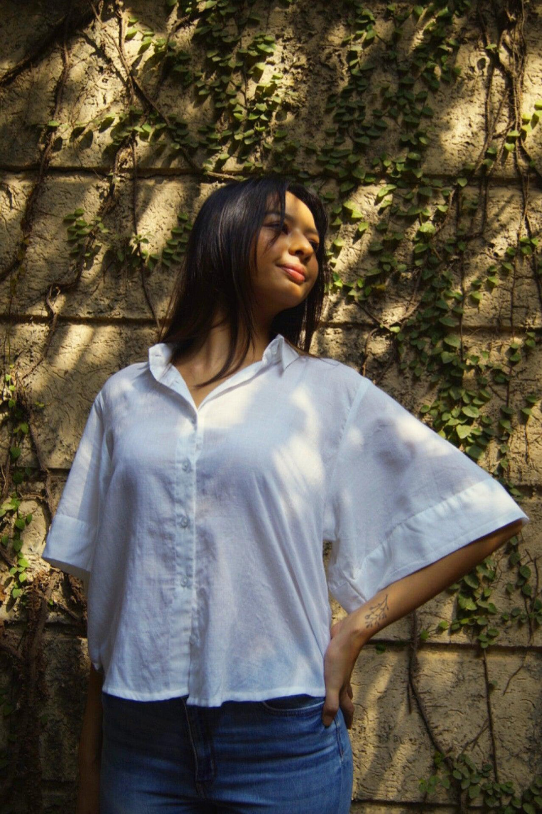 Handwoven Angel Sleeve Shirt