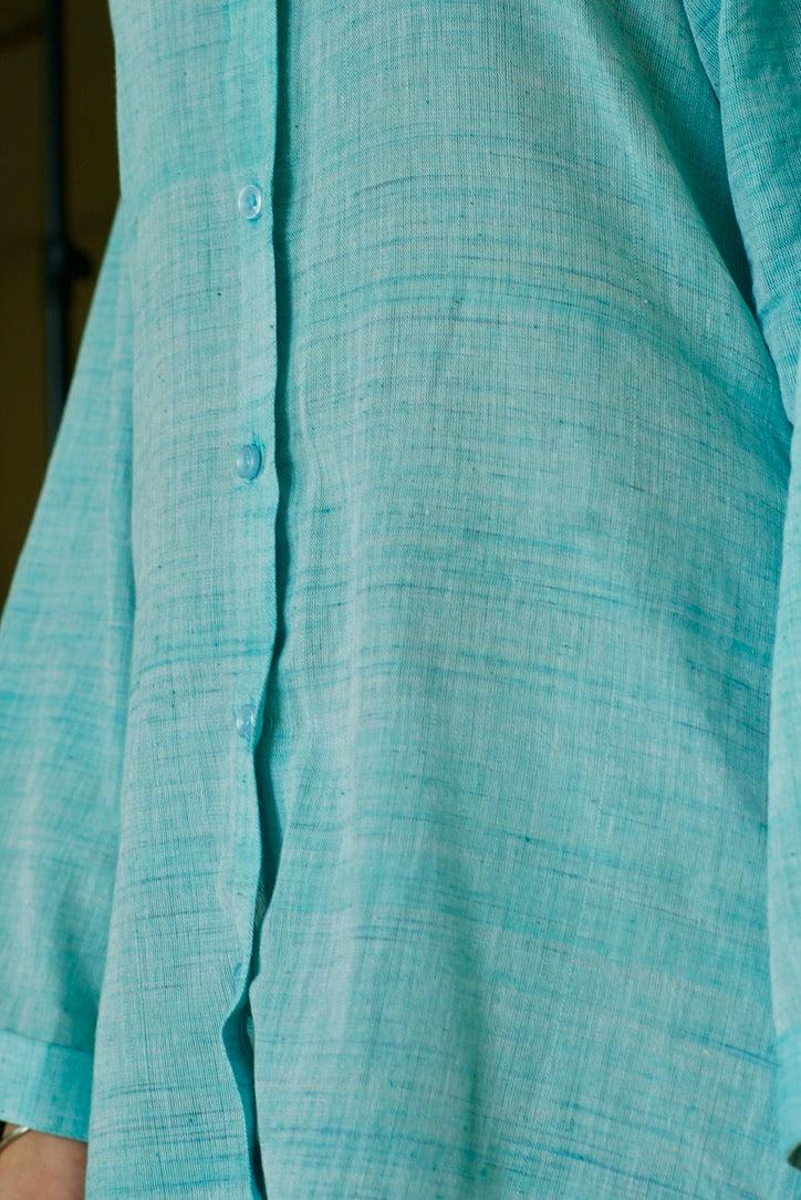 Handwoven Pure Cotton Shirt Dress