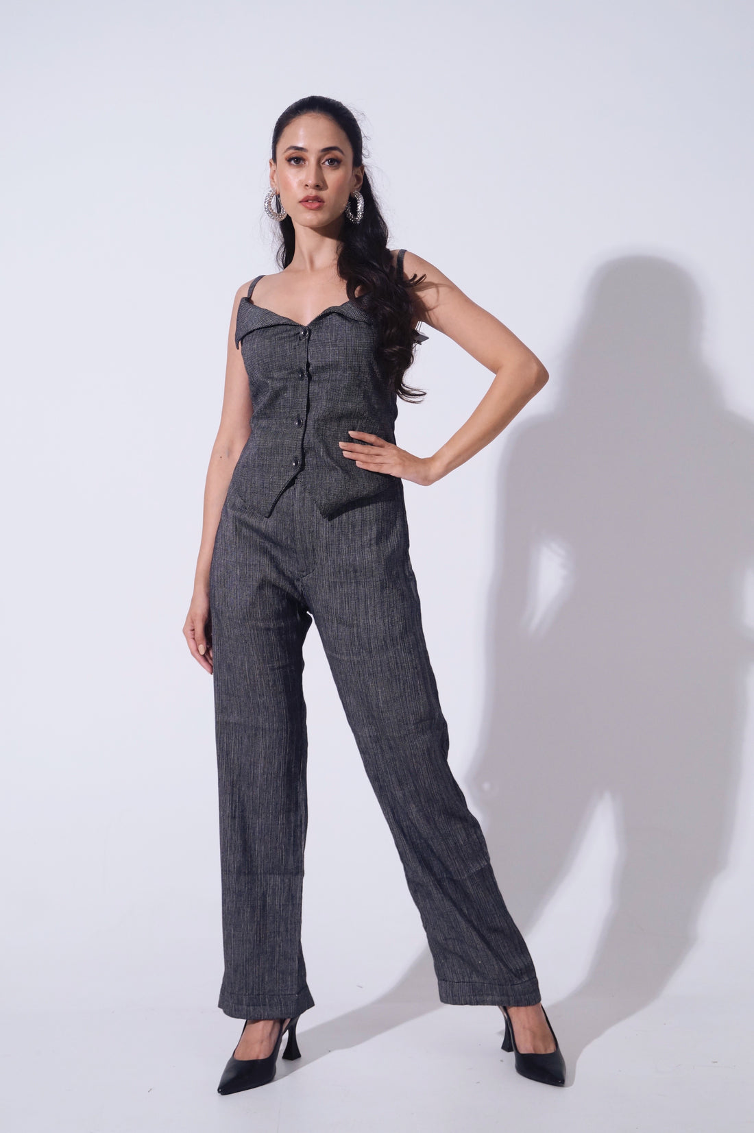 Handwoven Chic Chrome Coord Set