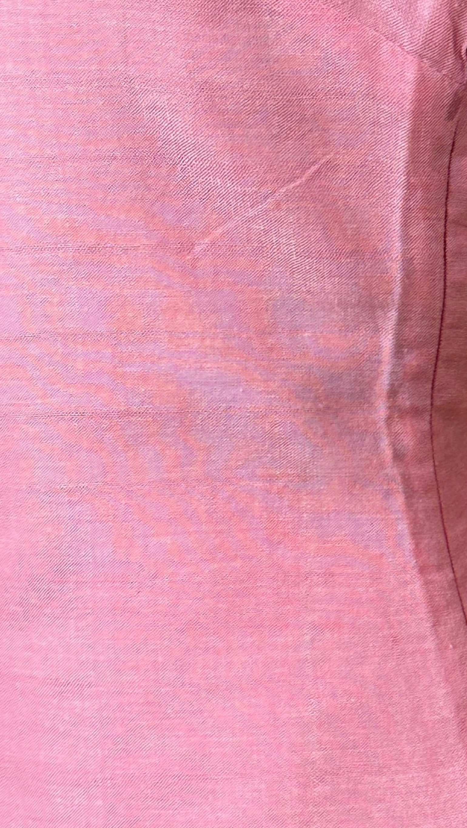 Handwoven Linen Pink Vest & Skirt Set